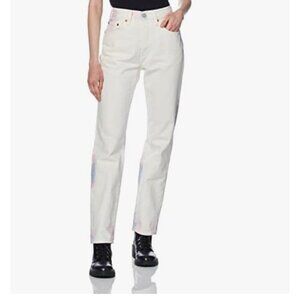 Levis‎ 501 Original Straight Blanco pink tie dye sz 30x30